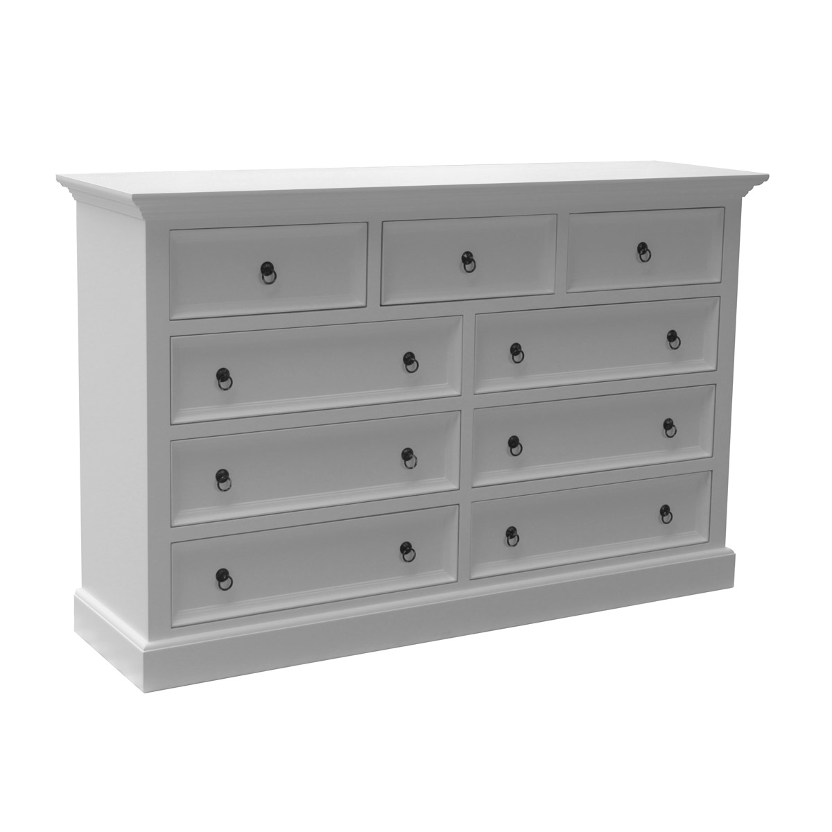 White 7-Drawer Dresser